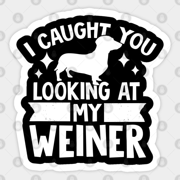 Wiener Dog Dachshunds Funny Pet Gift Sticker by TabbyDesigns